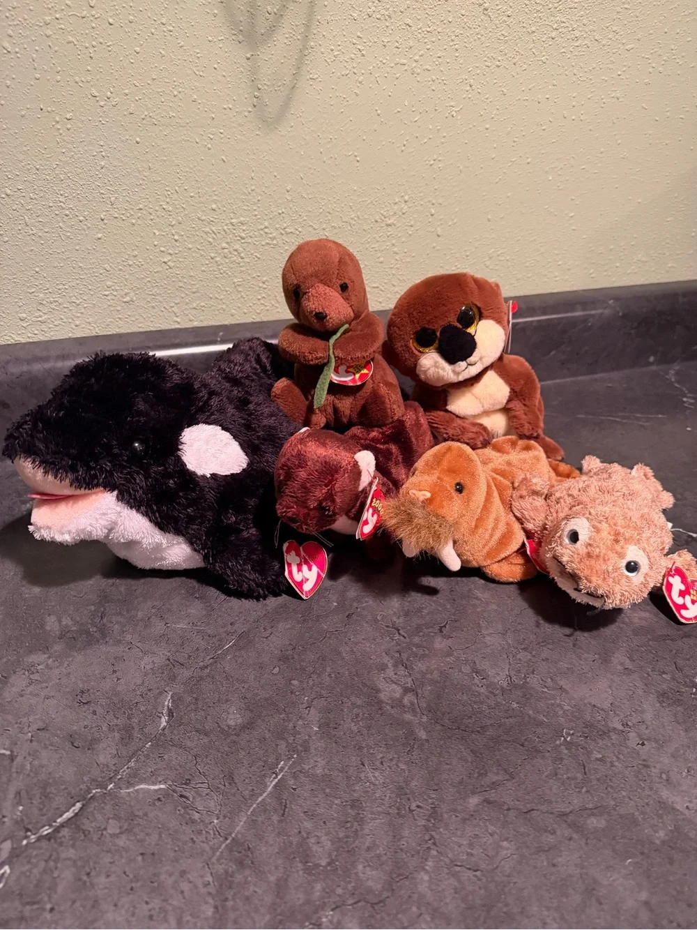 Ty Beanie Babies Aquatic Animal Collection